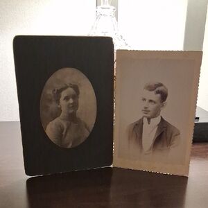 Vintage-Inspired Black and Brown Photo Frames